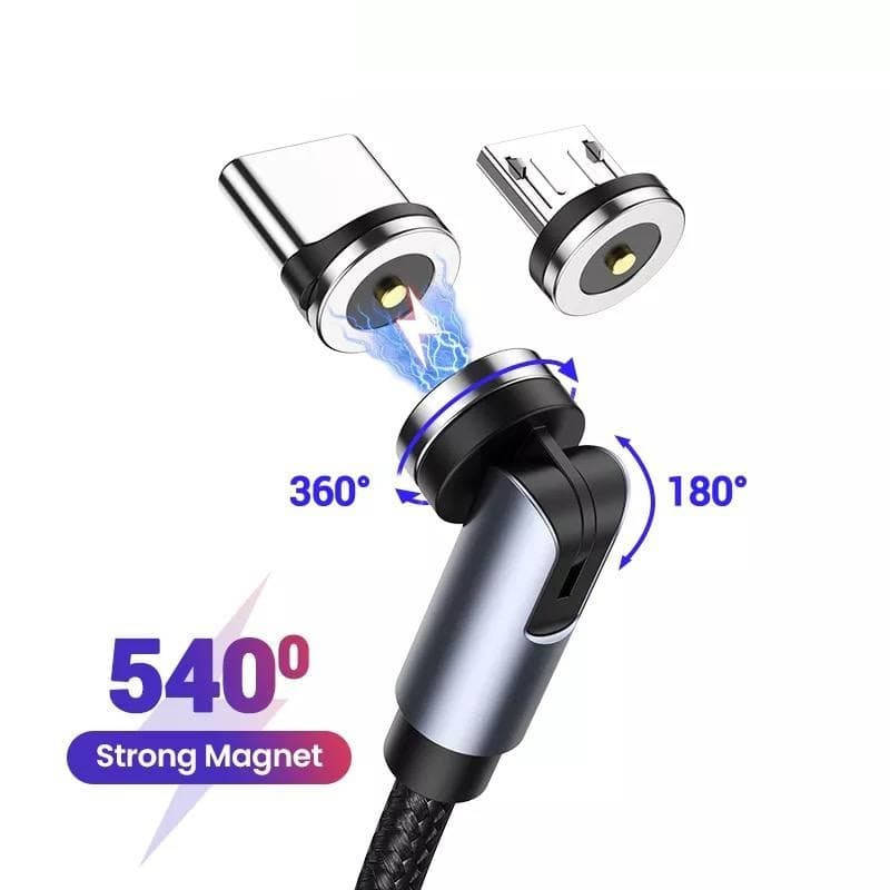 

Кабель зарядный UGREEN Type-C / Micro USB 5V2.4A магнитный 1М Dark gray (US503), Черный