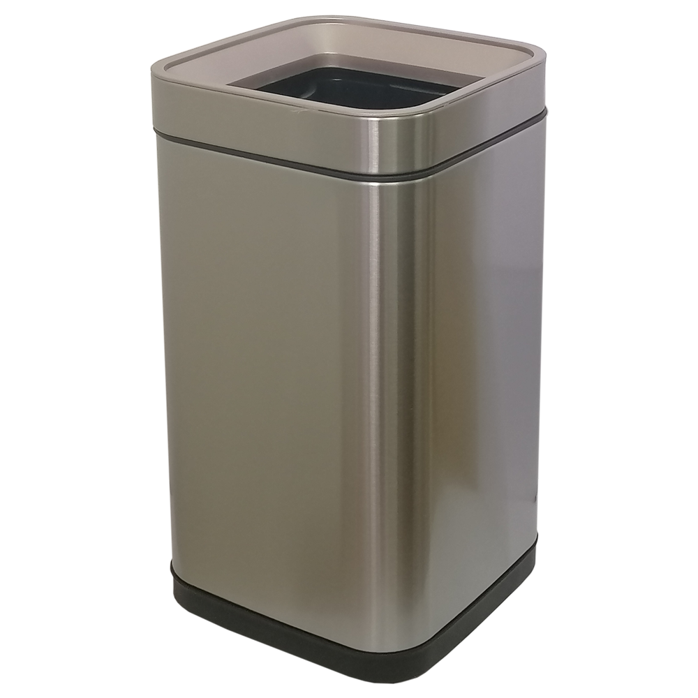

Ведро для мусора JAH 20 л серебряный металлик без крышки с внутренним ведром
