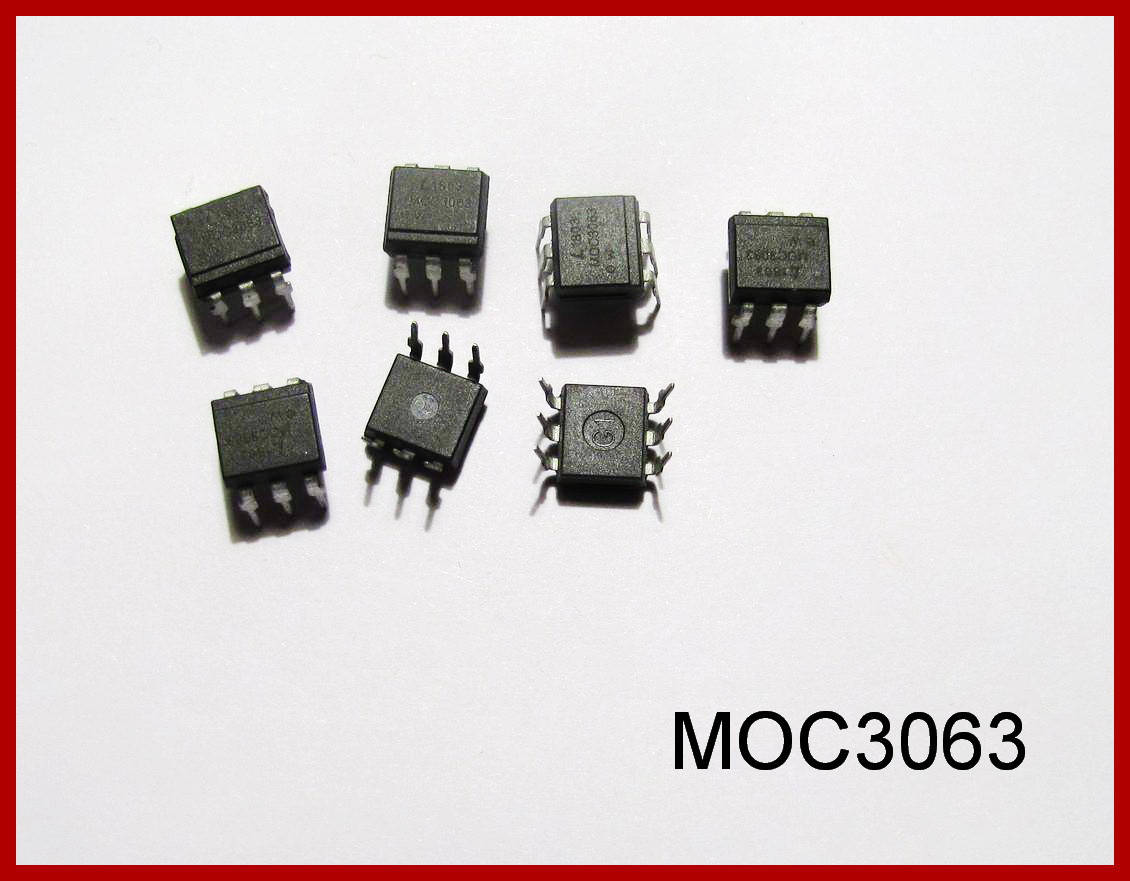 

MOC3063, оптрон симисторный, 600V, 1A.