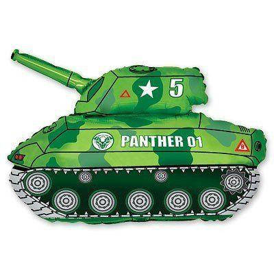 

FМ фигура/11 танк зеленый. Фольгированный шар танк 65х80 см, Разные цвета