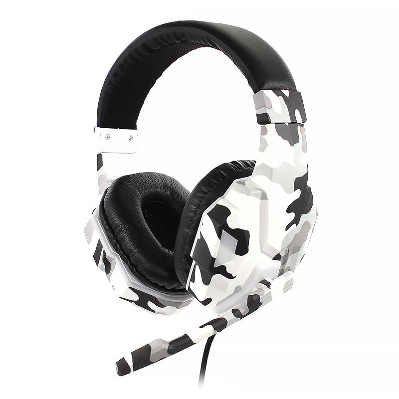 

Go Проводная гарнитура SOYTO SY830MV Camouflage Grey с микрофоном для общения по скайпу компьютерная для, Серый
