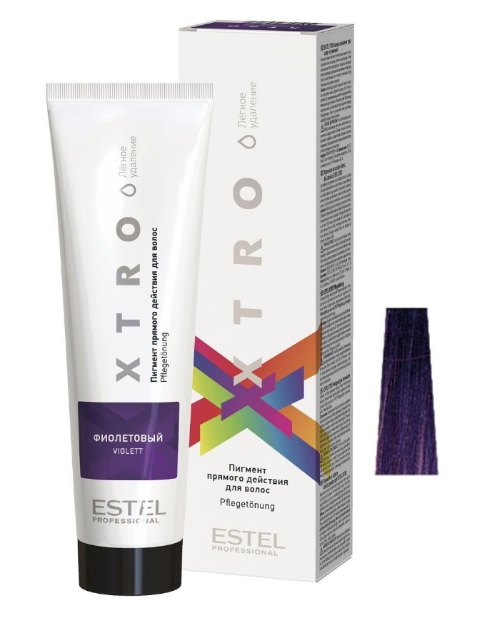 

Краска для волос XTRO Estel пигмент прямого действия фиолетовый, 100 мл