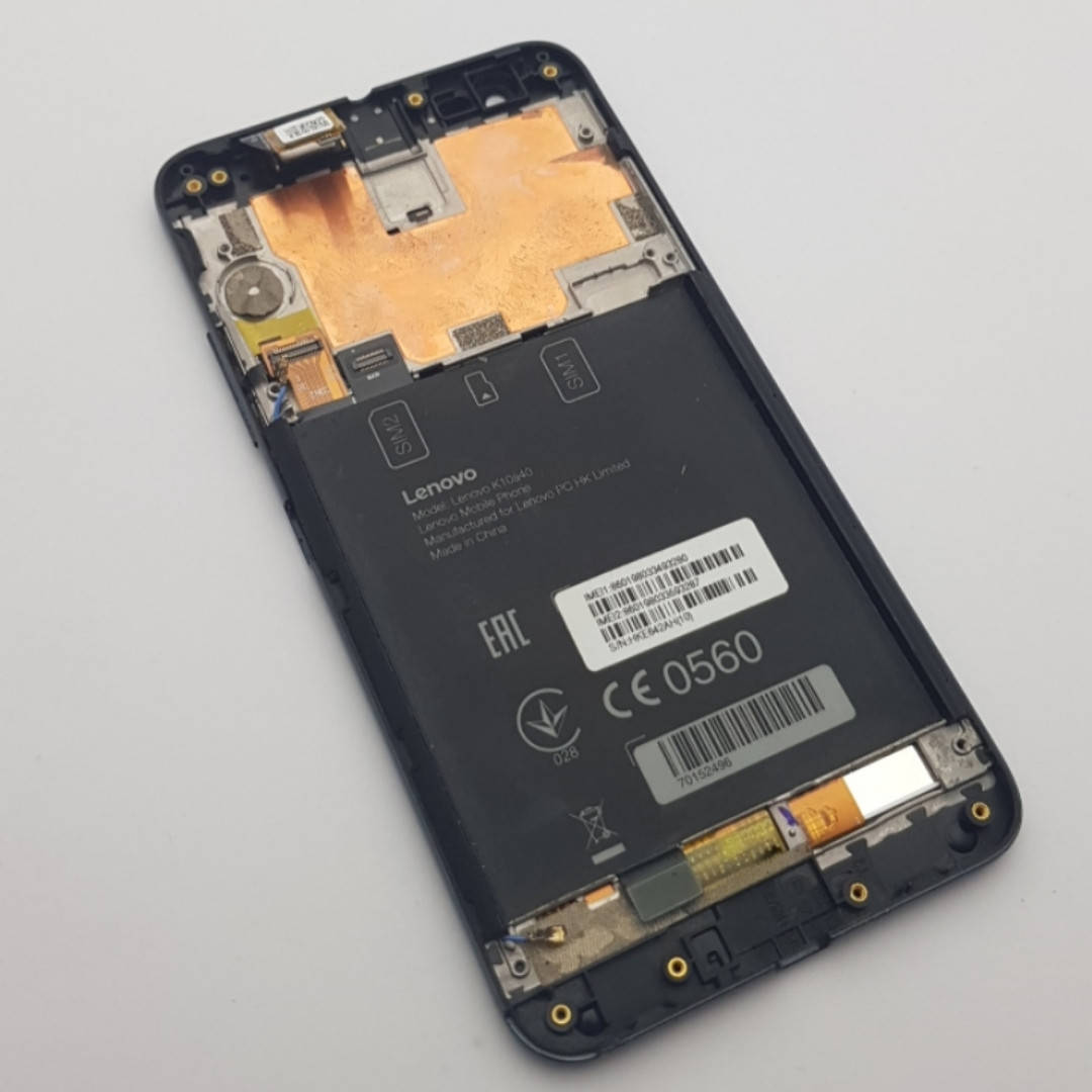 

С дефектом. Дисплей Lenovo C2 K10a40 модуль черный Сервисный оригинал с разборки