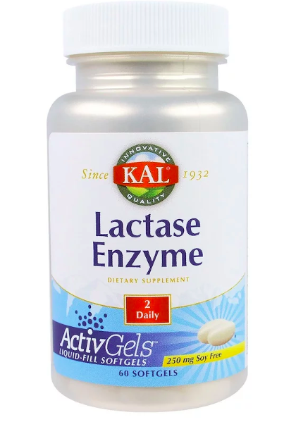 

Фермент лактаза (Lactase Enzyme) 250 мг 60 капсул