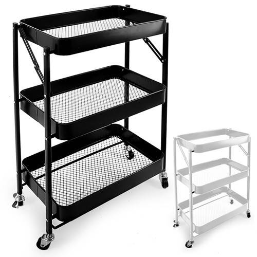 

Этажерка на колесах складная Stenson TL-00421 45х29.5х76 см, Разные цвета