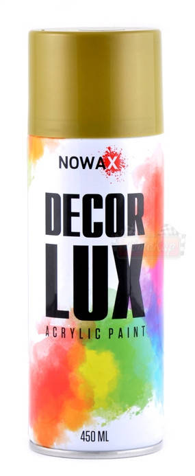 

Акриловая спрей краска NOWAX цвет: золотой 450мл., Золотистый