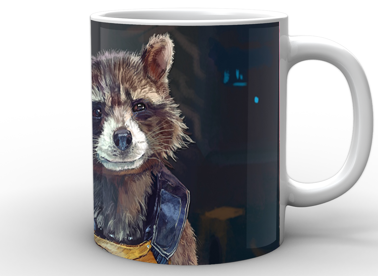 

Кружка GeekLand Стражи Галактики Guardians of the Galaxy Ракета GG.02.010, Белый