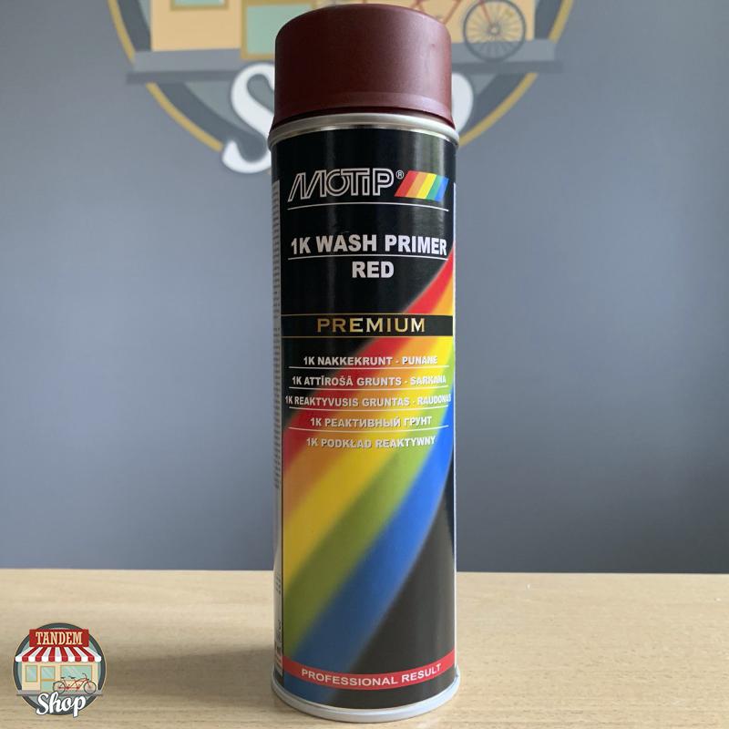 

Грунт кислотный Motip Premium Line 1K Wash Primer, 500 мл Аэрозоль, Красный