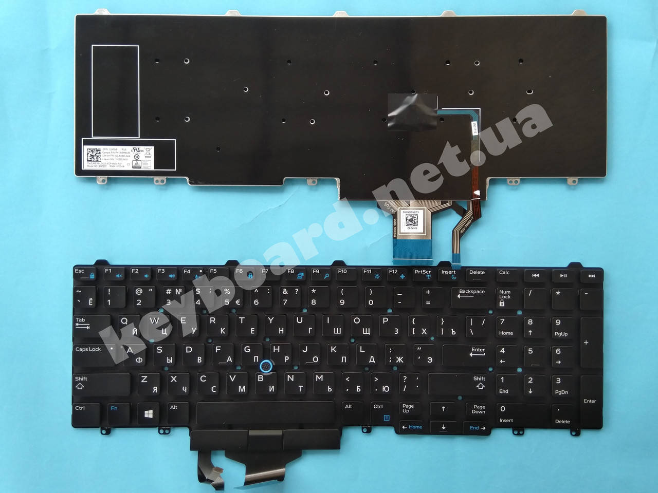 

Клавиатура для ноутбука Dell Latitude 5580, Черный