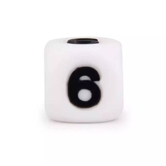 

Цифры бусины силиконовые 6