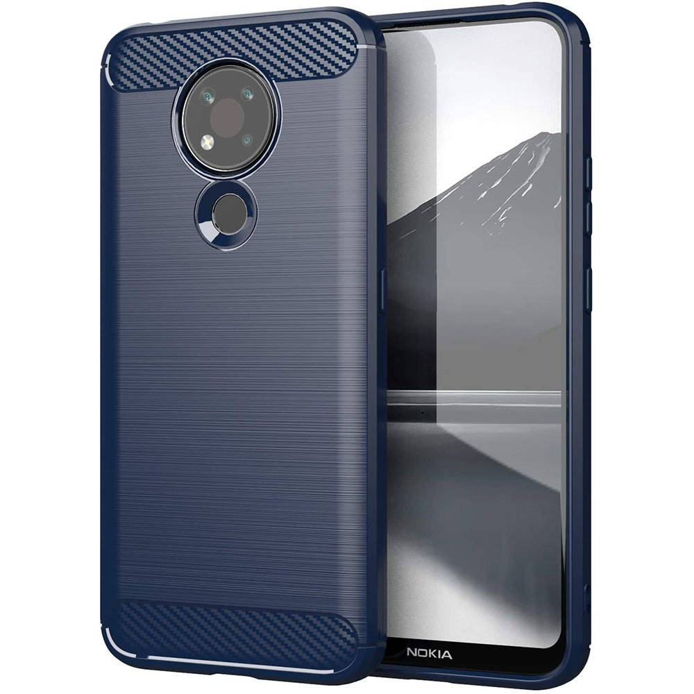 

Чехол накладка Polished Carbon для Nokia 3.4, Разные цвета