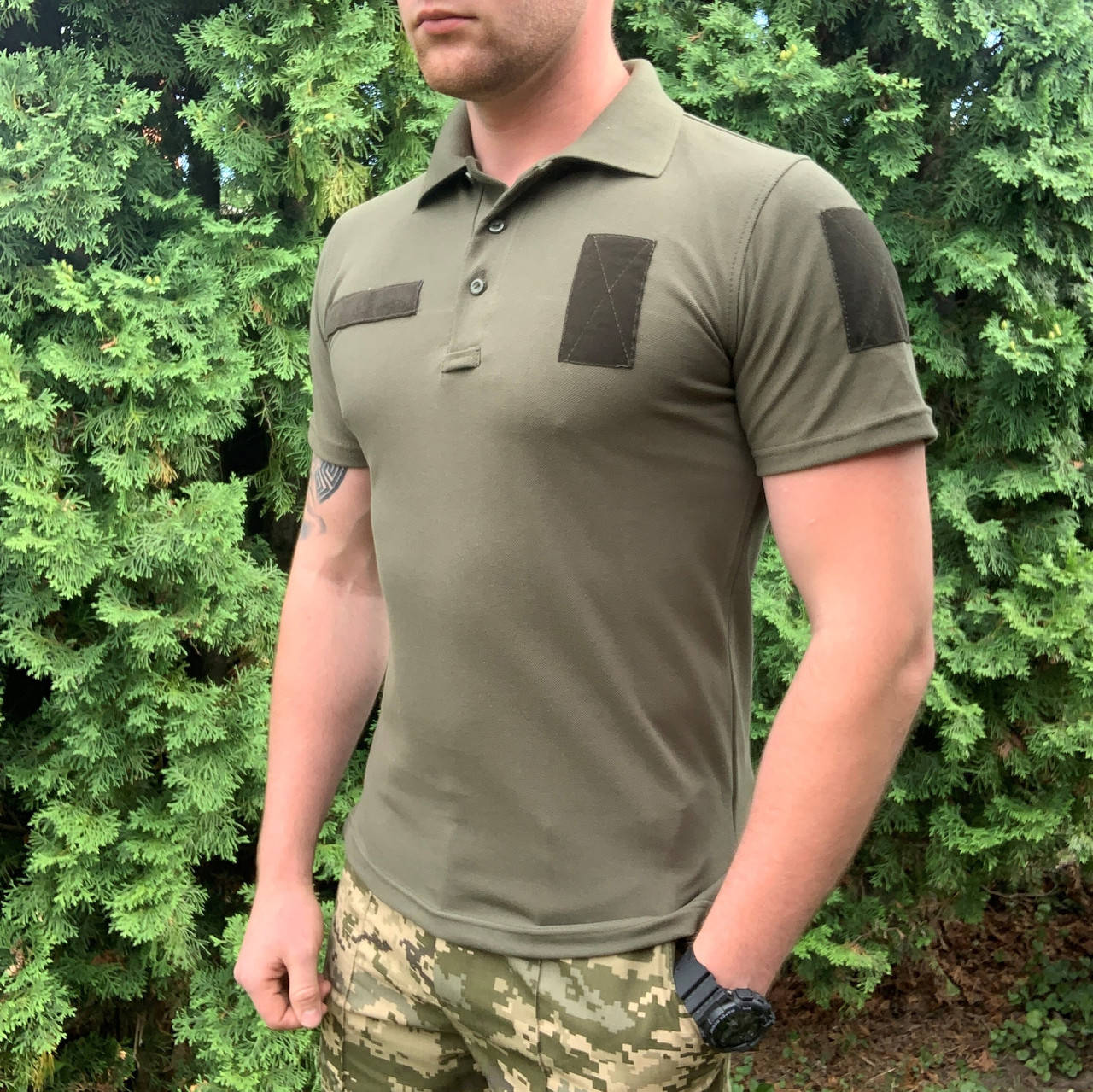 

Футболка Поло Олива Лакоста, Поло олива НГУ,Футболка поло Нацгвардия,Футболка ЗСУ поло,Футболка поло ВСУ, Оливковый