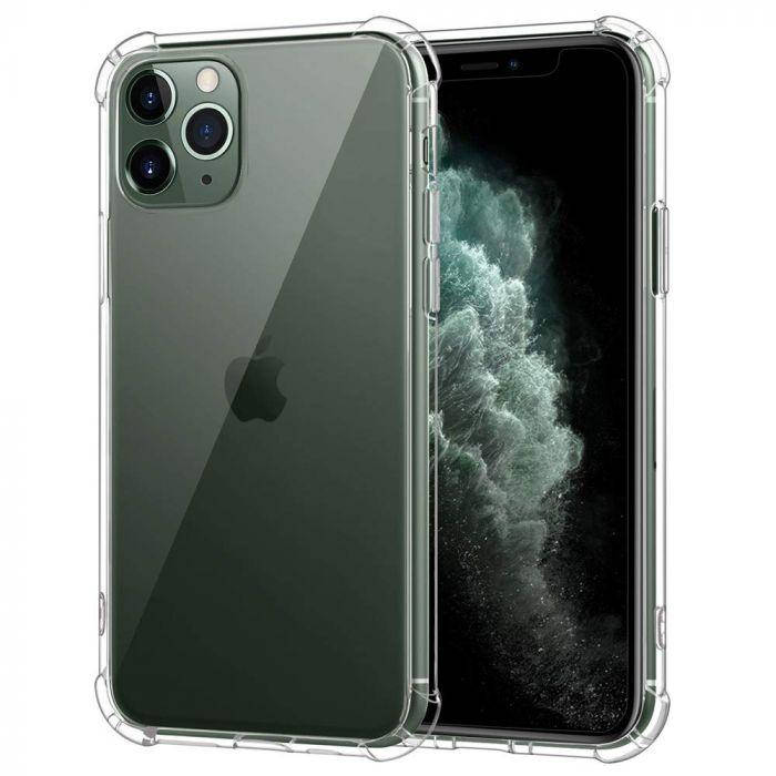

Силиконовый противоударный прозрачный чехол для iPhone 11 Pro Max (бампер)