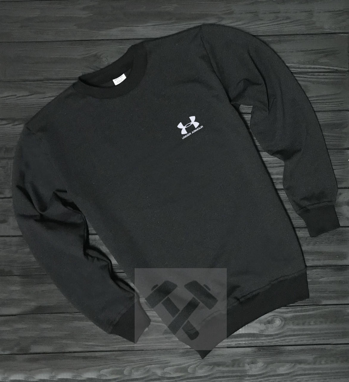 

Мужская спортивная кофта Андер Армор, трикотажный свитшот Under Armour (на любой сезон) высокого качества. XS, Черный