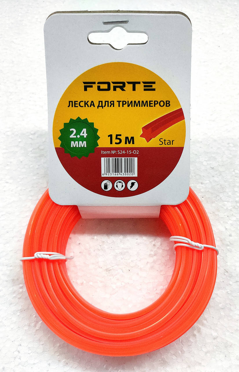 

Леска для мотокосы 2.4мм,15м Звезда Forte