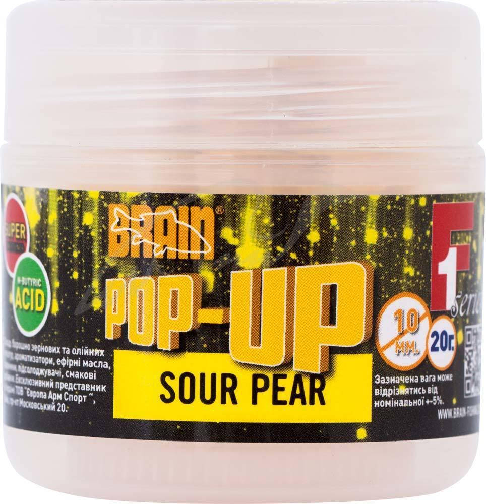 

Бойлы Brain Pop-Up F1 10 mm 20 gr Sour Pear (груша)
