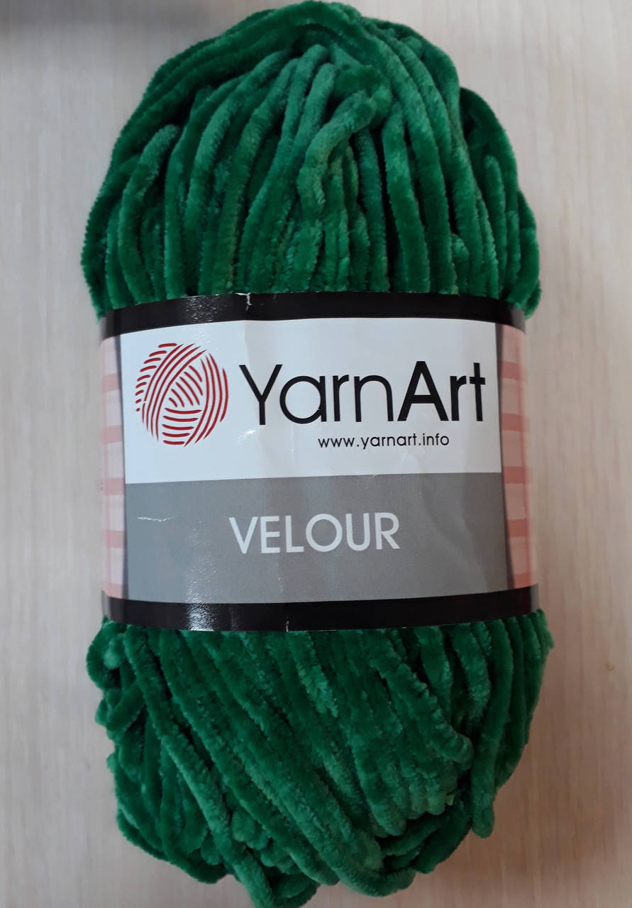 

Пряжа Velour YarnArt, Зелёный
