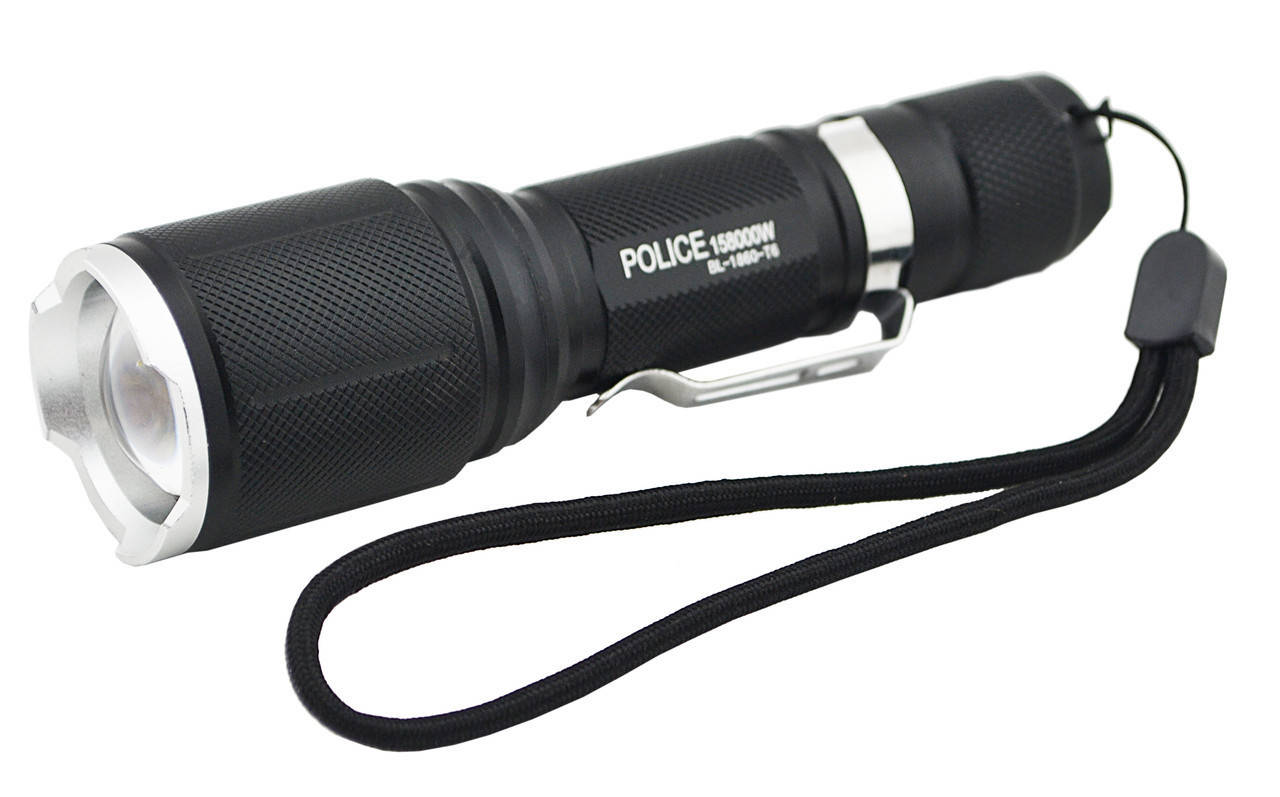 

Тактический фонарик Police BL-1860 T6 Black, Черный
