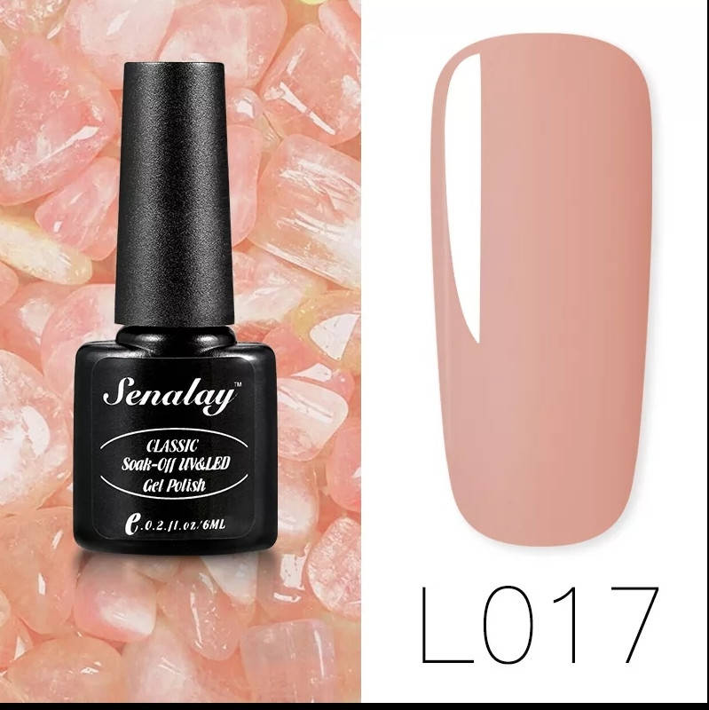 

Гель лак Senalay 6 мл для ногтей под УФ лампу UV LED Капучино 17