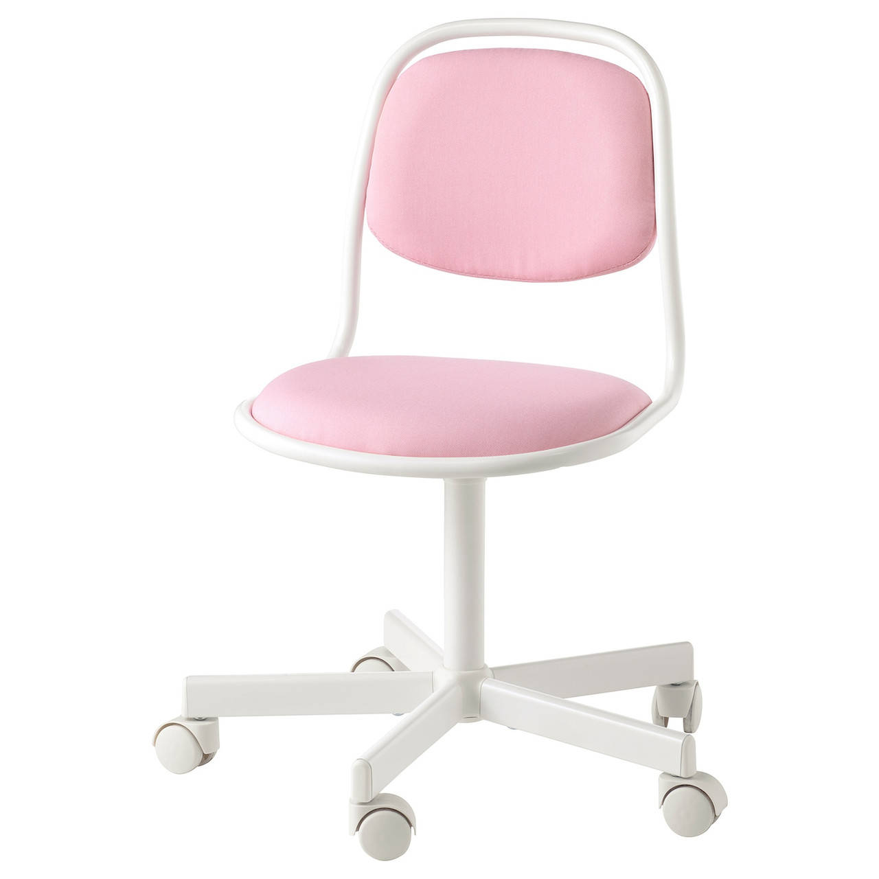 

IKEA ORFJALL Детское компьютерное кресло, белый, Виссл розовый (704.417.69)