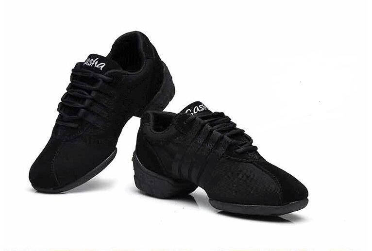 

Кроссовки для танцев, сникеры черные кожа., Белый