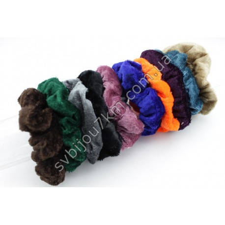 

Резинка для волос женская объемная "Scrunchy", Разные цвета