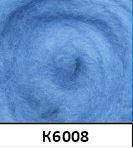 

Шерсть для валяния кардочес Новозеландский голубой 10гр