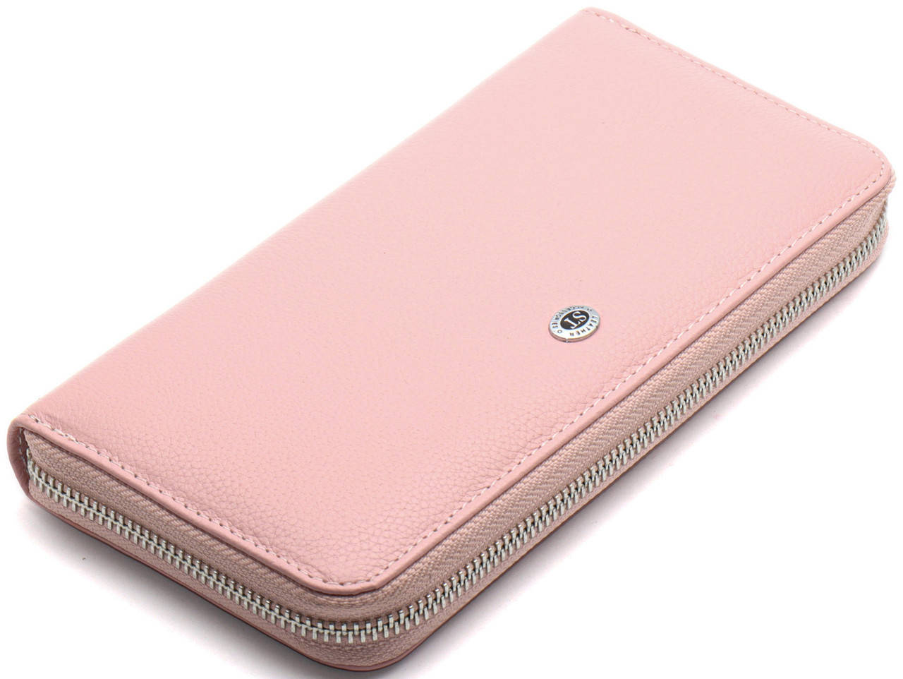 

Светло-розовый кошелек-клатч с ремешком на руку из натуральной кожи ST Leather ST45-2