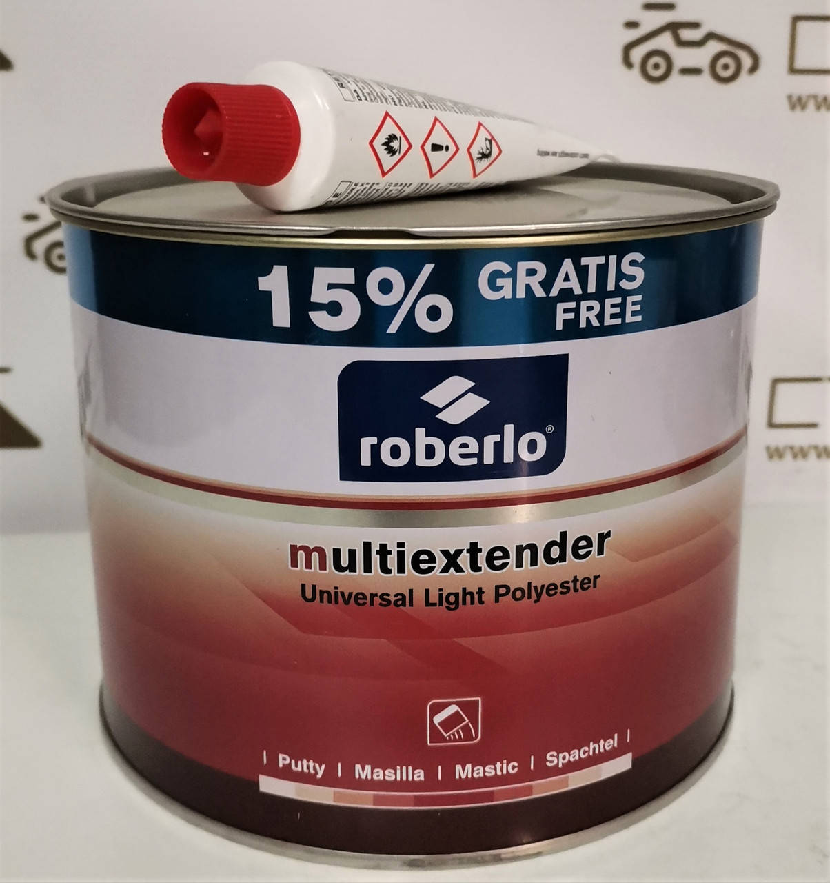 

Универсальная полиэфирная шпатлевка Roberlo Multiextender 1,5л