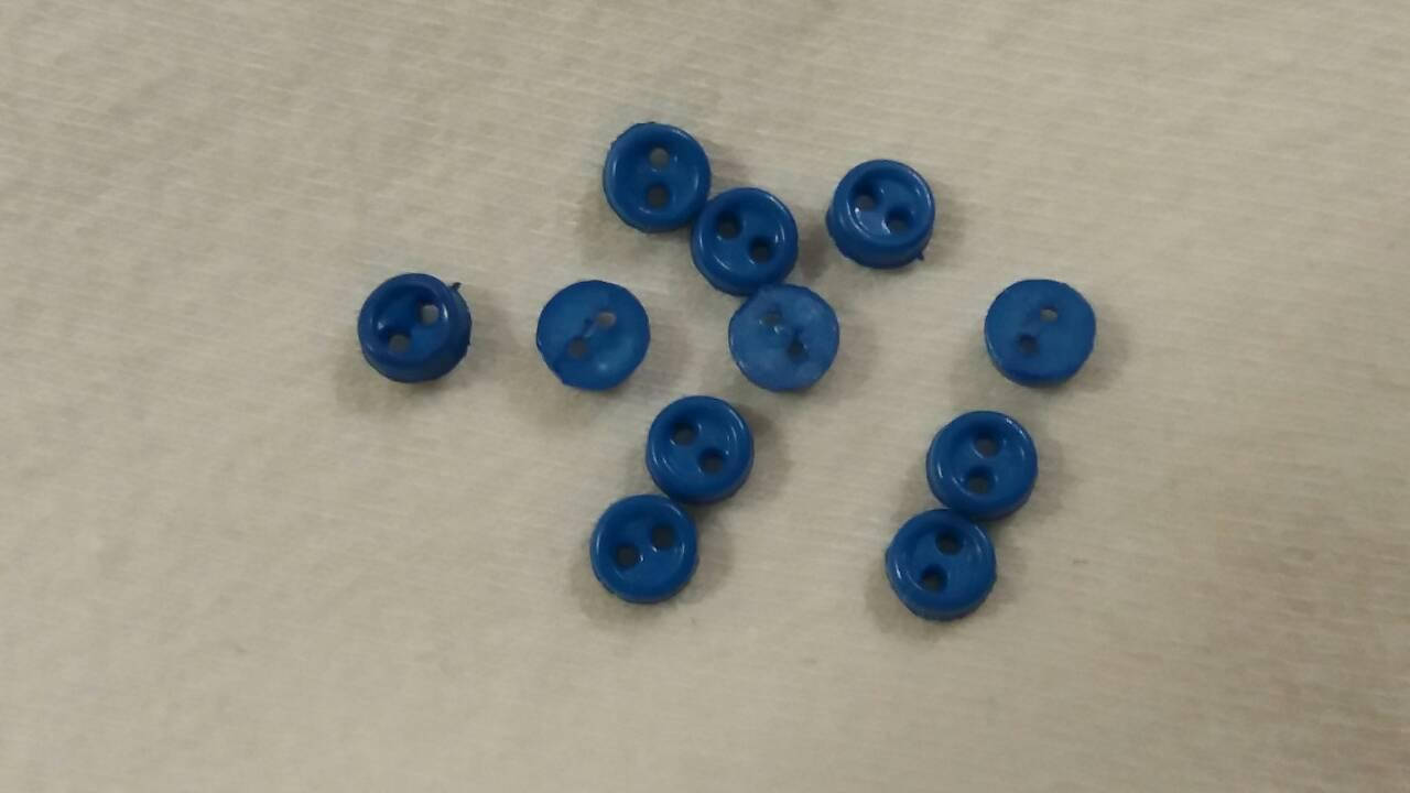 

Пуговицы для кукол микро, 3 мм. Оттенок синий. № 2.6