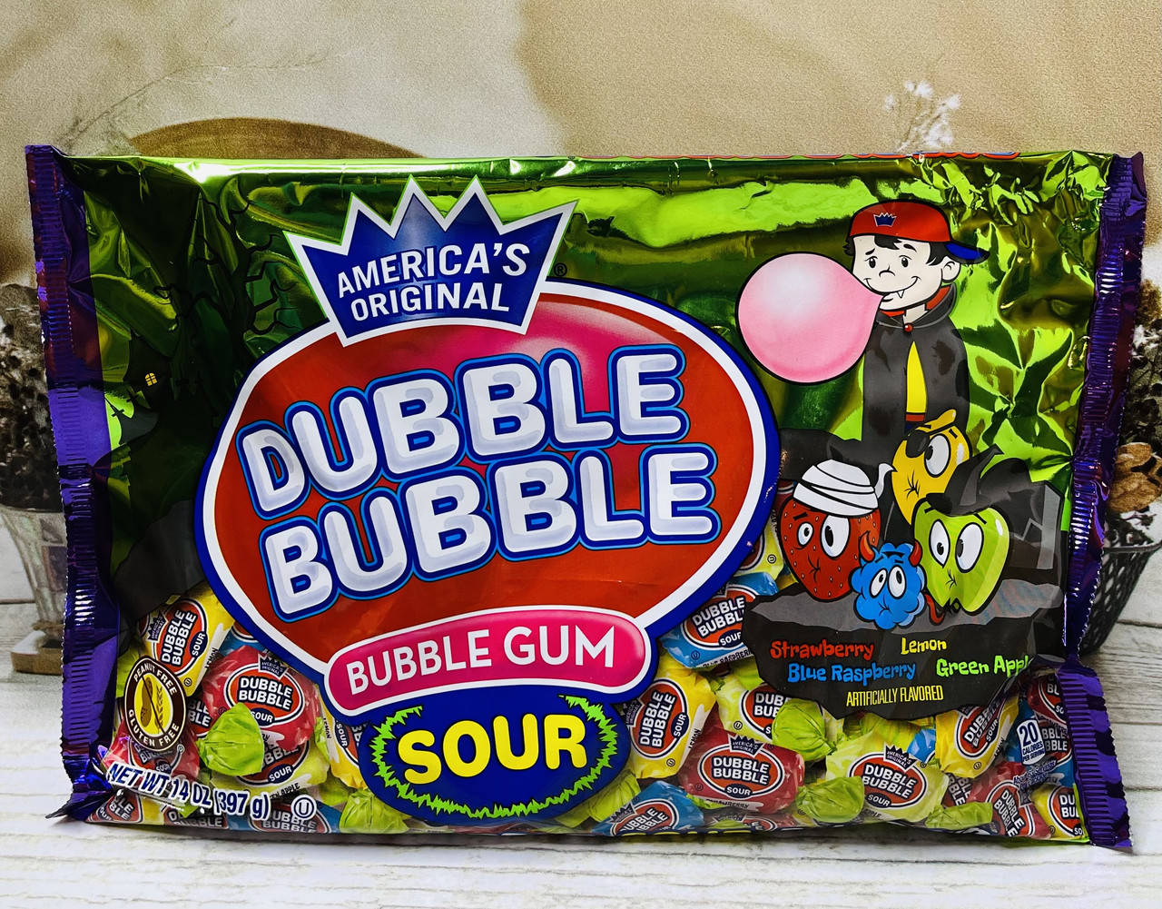 

Жуйки великі бульки Dubble Bubble Gum Sour з кислинкою