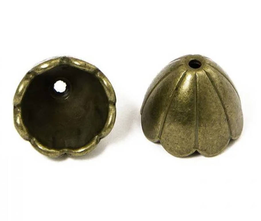 

Колпачок концевик металлический бронза 17х16 мм