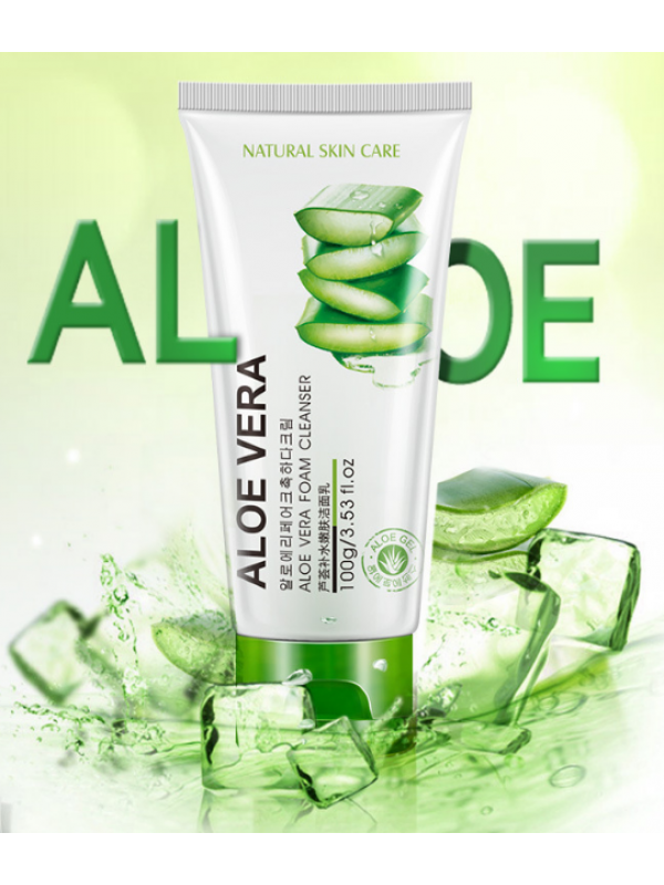 

Очищающая успокаивающая пенка для умывания с экстрактом алое Natural Skin Care