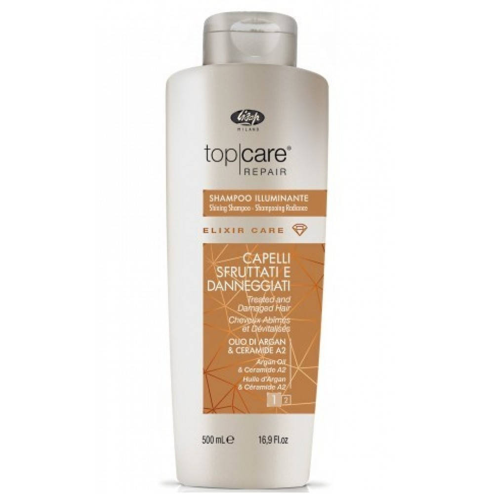 

Шампунь Для Блеска Lisap Top Care Repair Elixir Care Shining Shampoo, 500 Мл