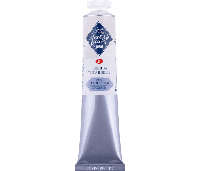 

Краска темперная ПВА Белила титановые 46мл "Мастер-класс"