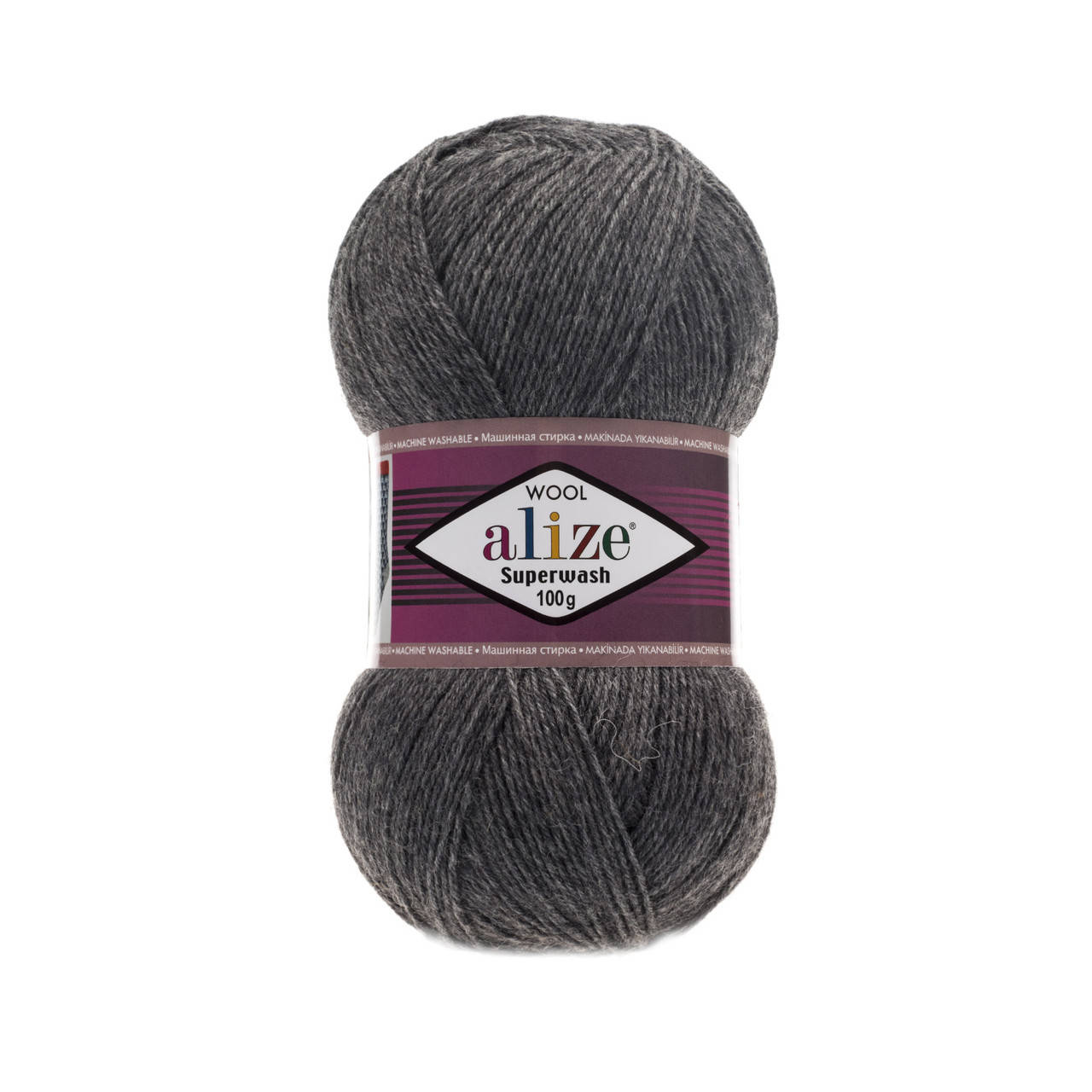 

Alize Superwash (Ализе Супервош) № 182 темно-серый, (Пряжа, нитки для вязания)