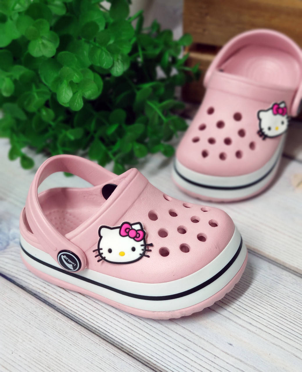 

Кроксы детские летние пляжные сабо Crocs на девочку 20/21, 12,5 см, Розовый