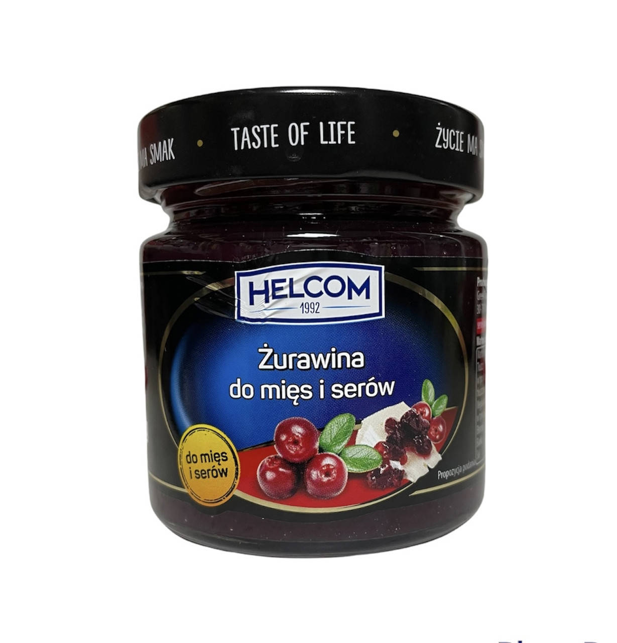 

Соус журавлиновий до м'яса і сиру Helcom, 210 г 5902166710029