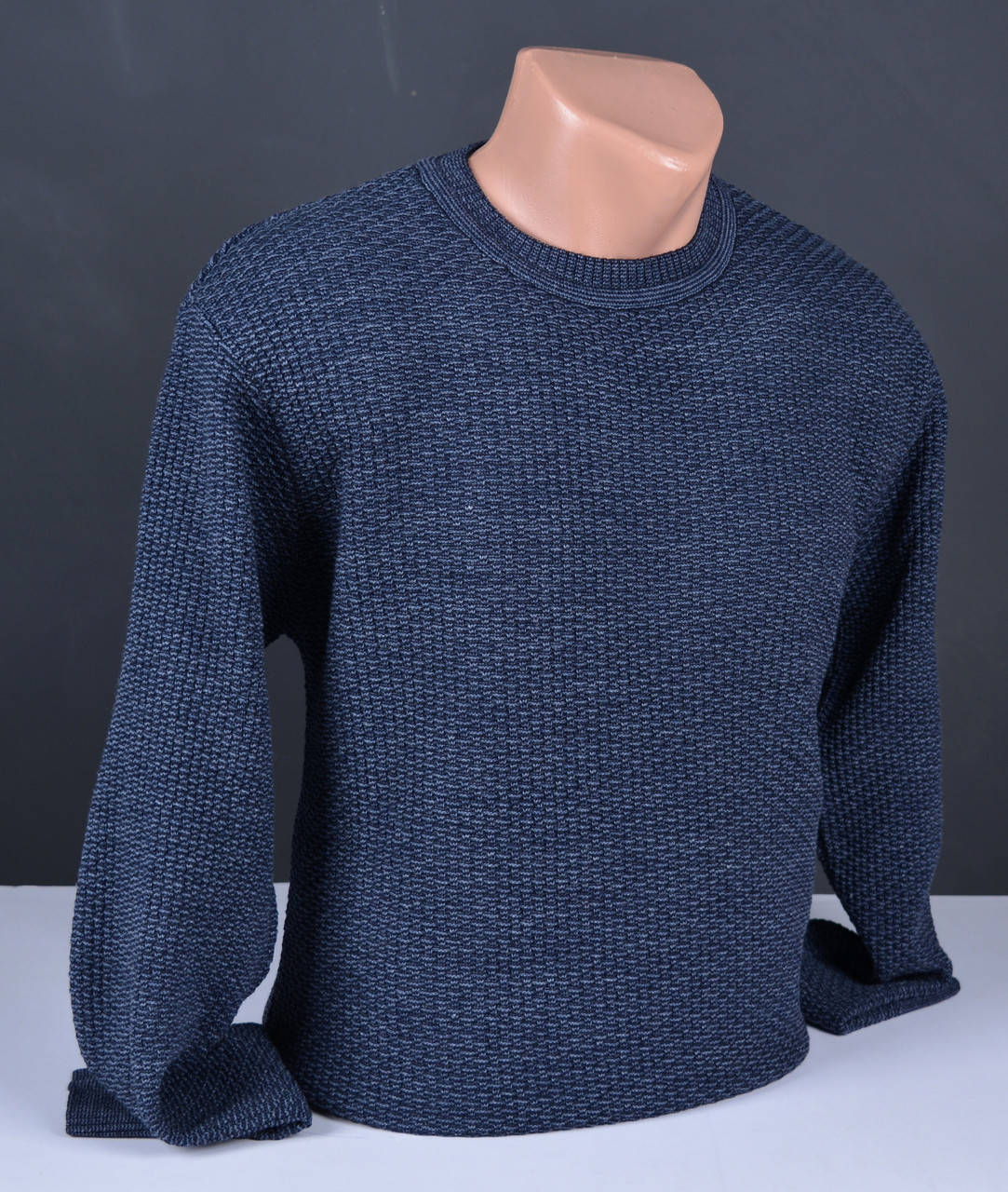 

Мужской тонкий джемпер | Мужской свитер Vip Stendo синий Турция 3088