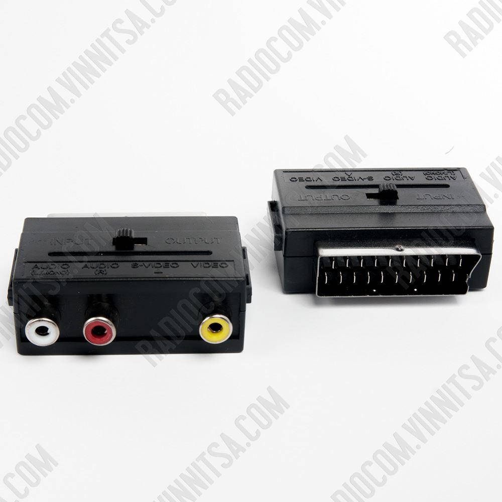 

Переходник Шт. SCART х 3 Гн. RCA с переключ РАЗЪЕМЫ РАЗНЫЕ