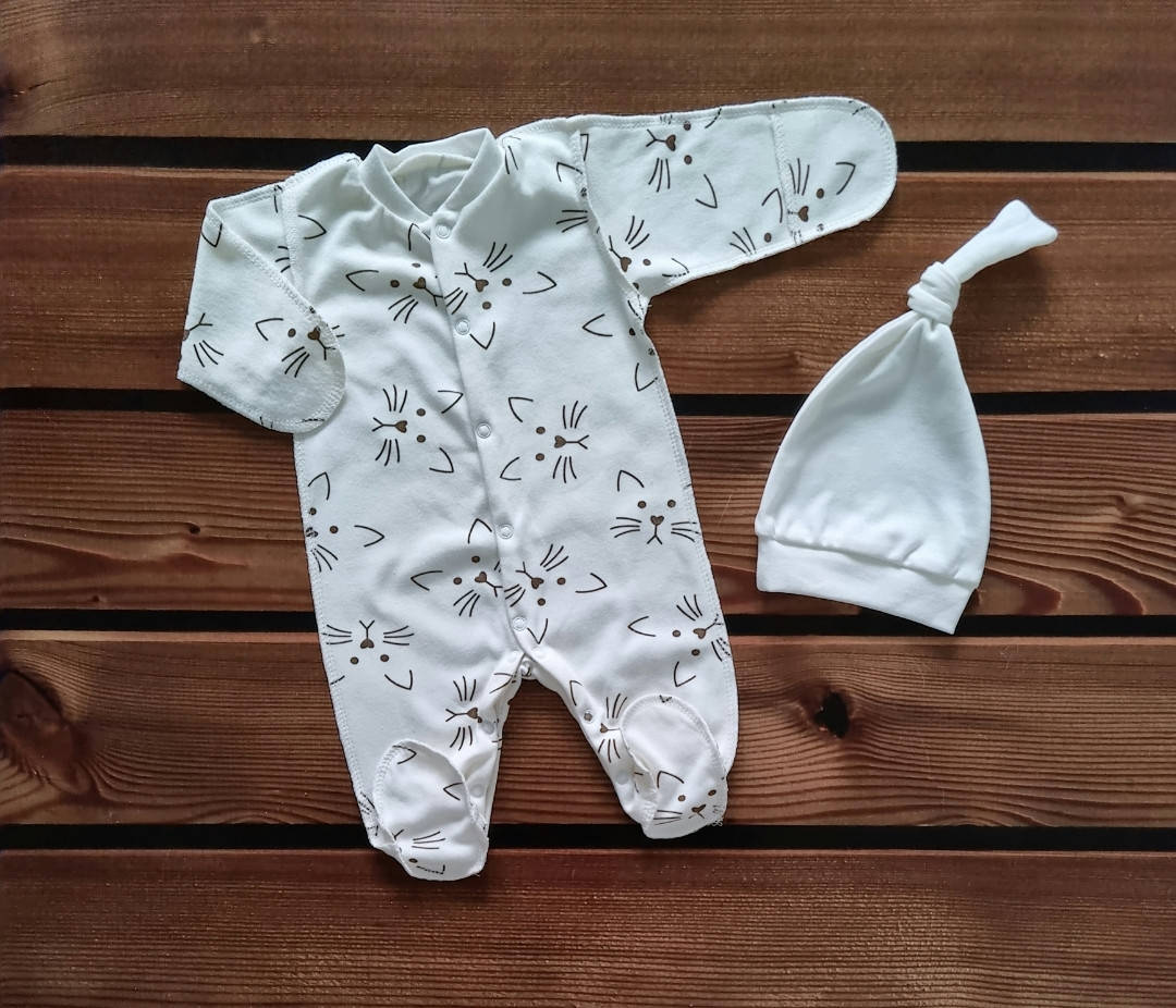 

Комплект для новорожденного 2-х предмет. (интерлок)