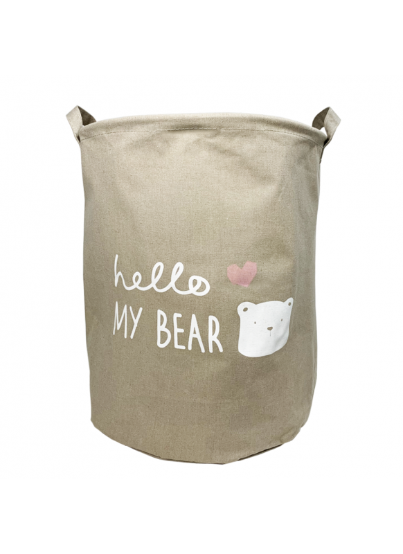 

Корзина для игрушек Baby Comfort Hello My Bear коричневая, Коричневый