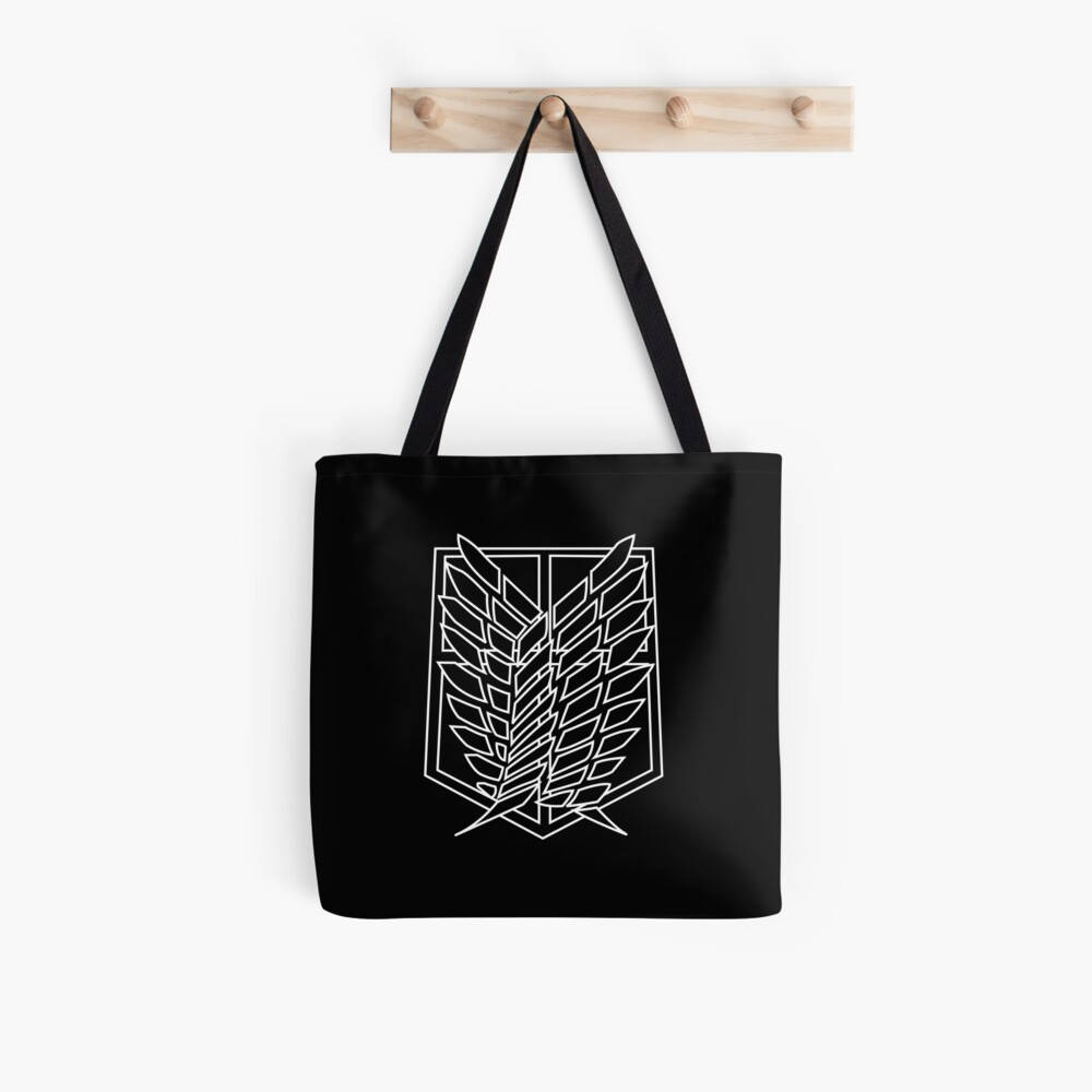 

Эко сумка шоппер Attack on Titan Logo унисекс Аниме Anime, Черный