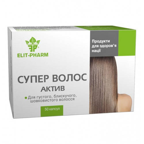 

ДІЄТИЧНА ДОБАВКА "СУПЕР ВОЛОССЯ АКТИВ" №50 Элит-Фарм