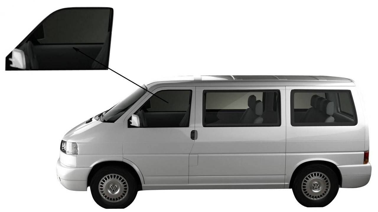 

Боковое стекло Volkswagen T4 1990-2003 опускное левое