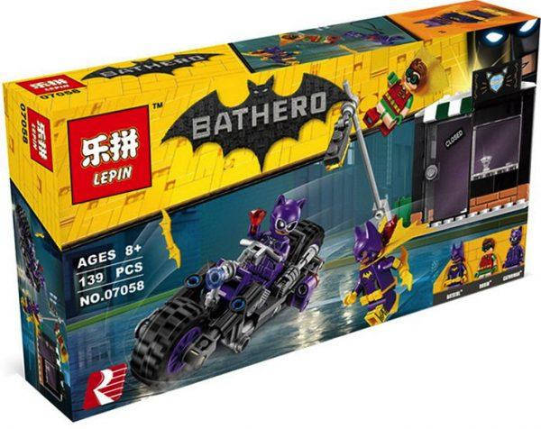 

Конструктор Lepin Погоня за Женщиной-кошкой, 154дет., в кор. 31*19*4см