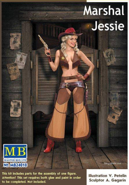

"Marshal Jessie". Сборная платиковая фигура в масштабе 1/24. MASTER BOX 24018