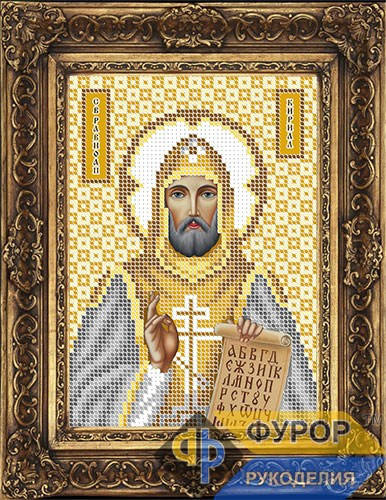 

Схема иконы для вышивки бисером - Кирилл Святой Равноапостольный, Арт. ИБ5-087-2