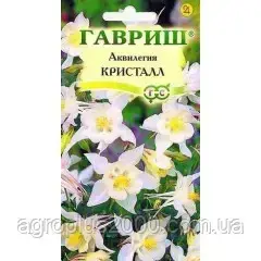 

Семена Аквилегия (водосбор)гибридная Кристалл 0,1 грамма Гавриш, Белый