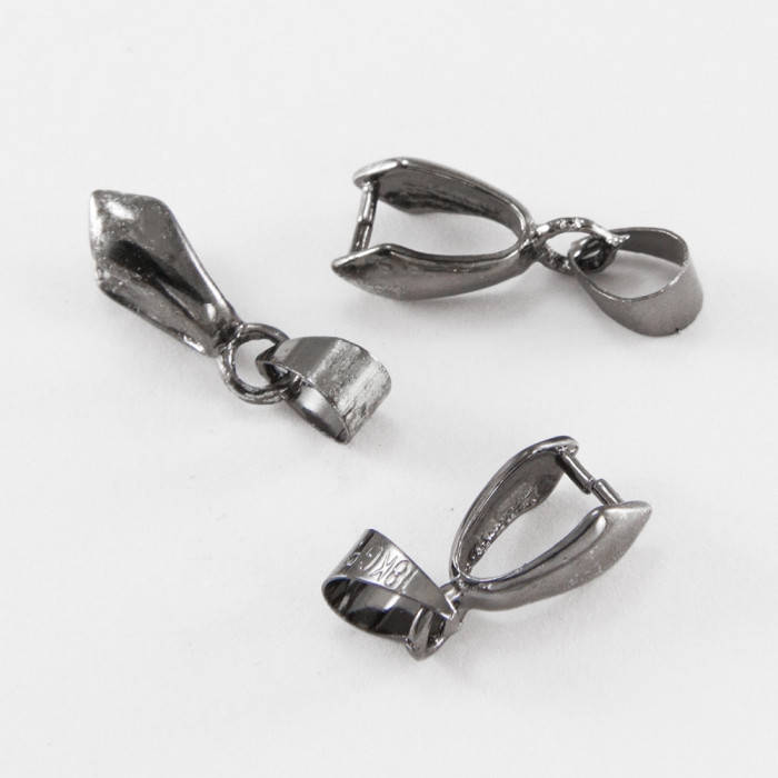 

Держатель для Кулонов Monisto Латунь 20х7мм Отверстие 4х6мм Цвет: Оружейная Сталь 10шт